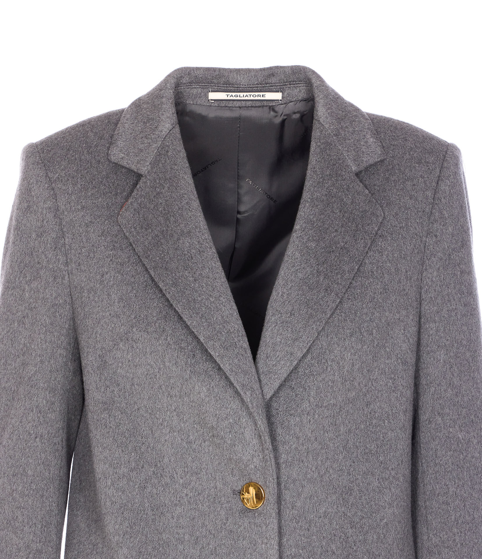 Tagliatore Amanda Coat With Buttoned Cuffs And Pockets In Brown