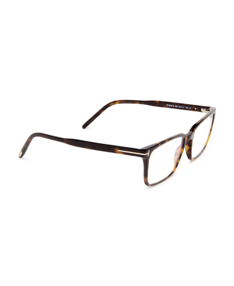 Tom Ford Ft5802 Rectangular Glasses In Black