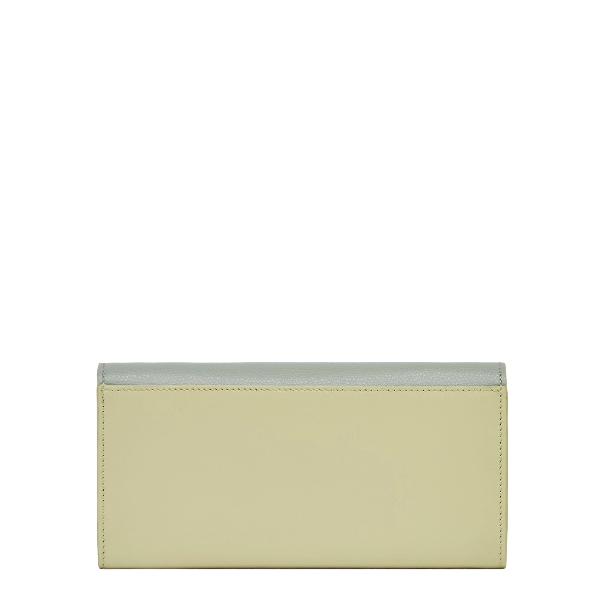 Fendi Green Leather Wallet In Green