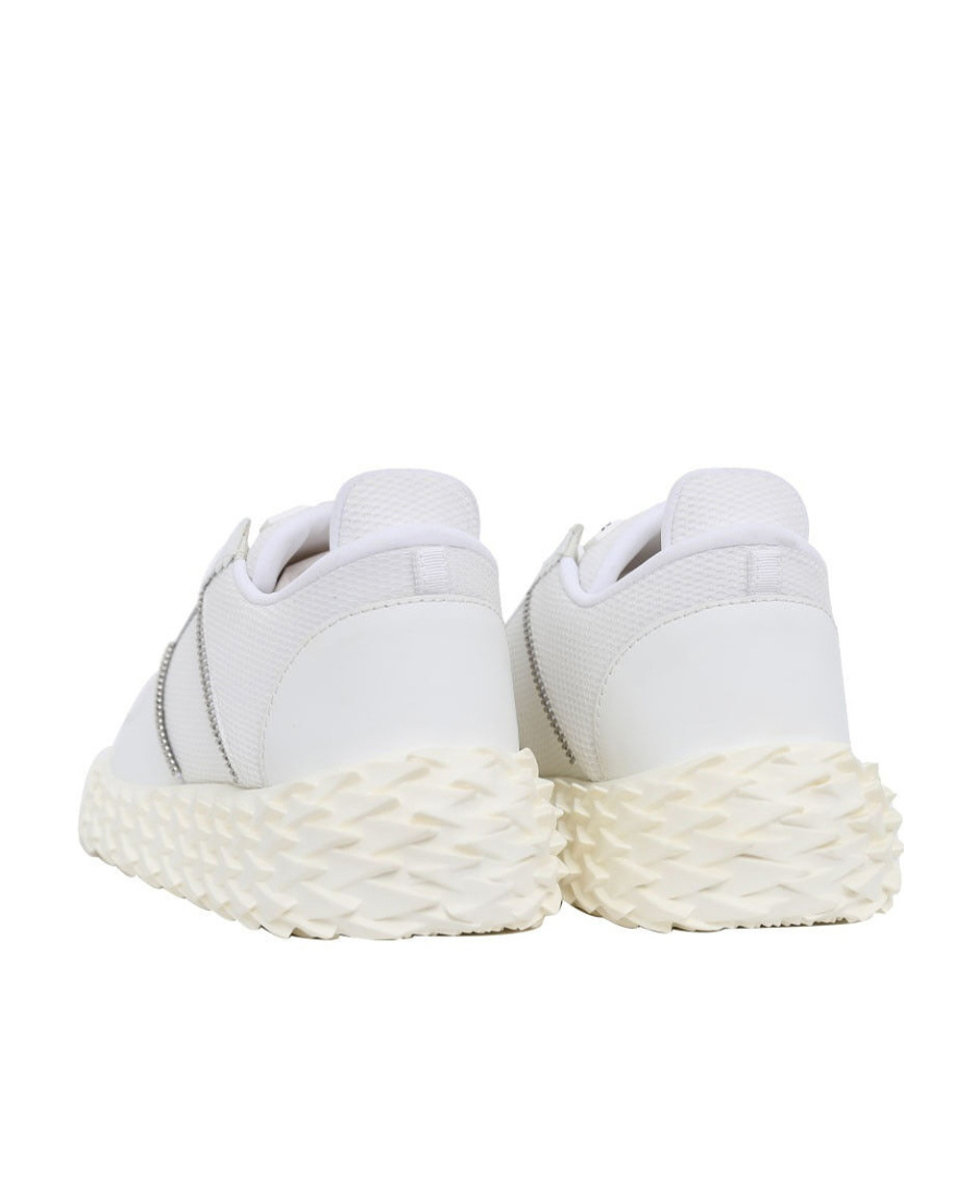 Shop Giuseppe Zanotti Tie Low-top Casual Sneakers In White
