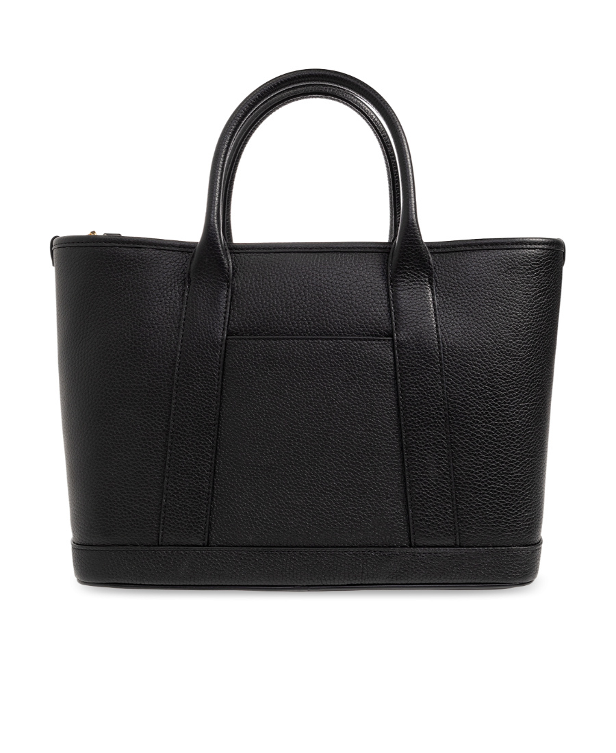 Michael Michael Kors Medium Luisa Leather Tote Bag In Black