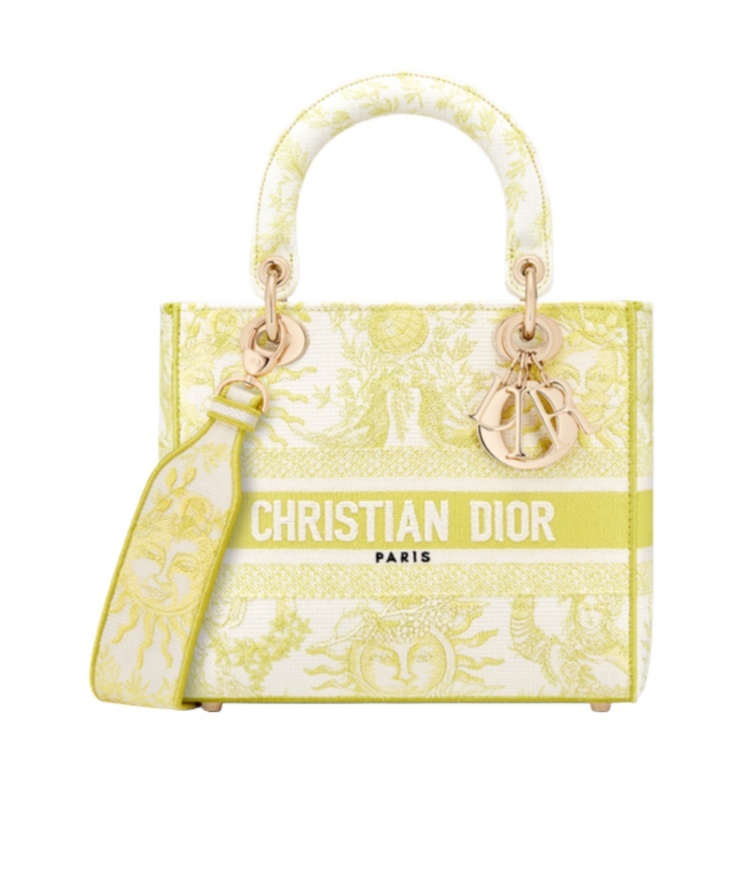 Dior Medium Iviera Lady D-lite Shoulder Bag In Nude