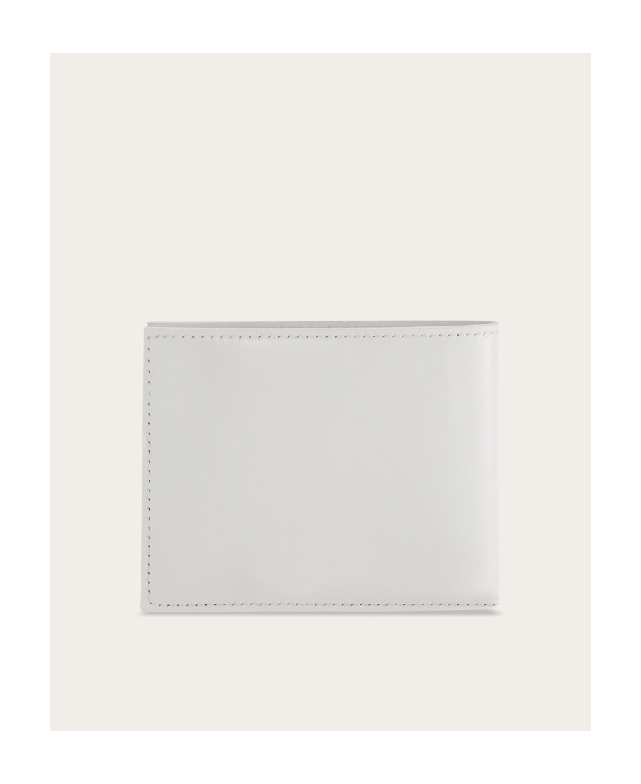 Ferragamo Logo Wallet In White