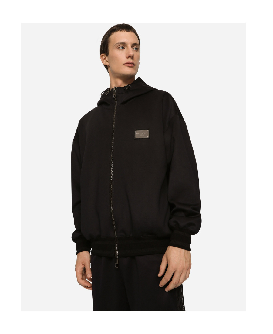 Dolce & Gabbana Reversible Jacket With Branded Tag In Black