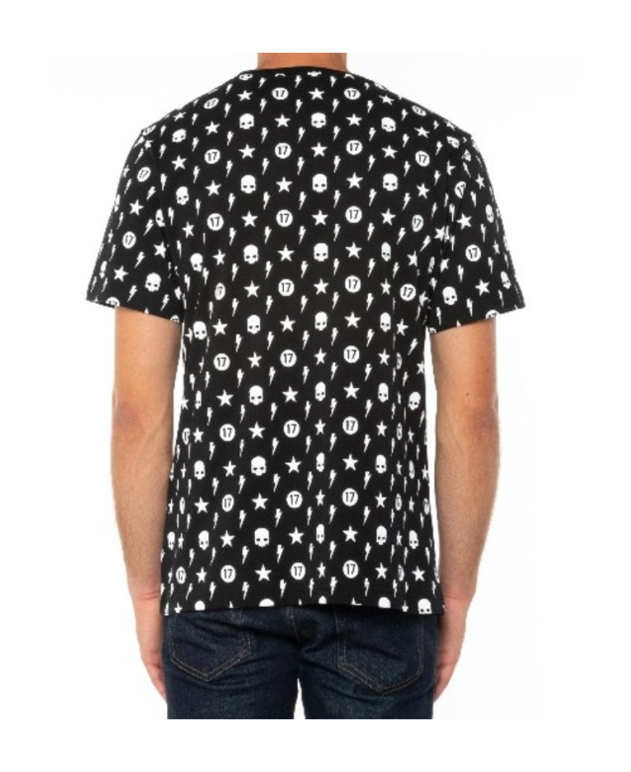 Hydrogen Printed T-shirt In Black