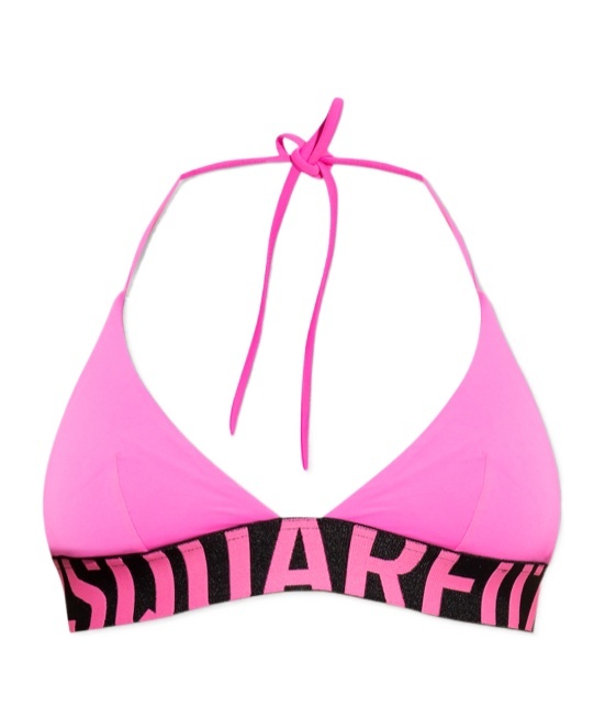 Dsquared2 Neck-hanging Swimsuit Top In Pink