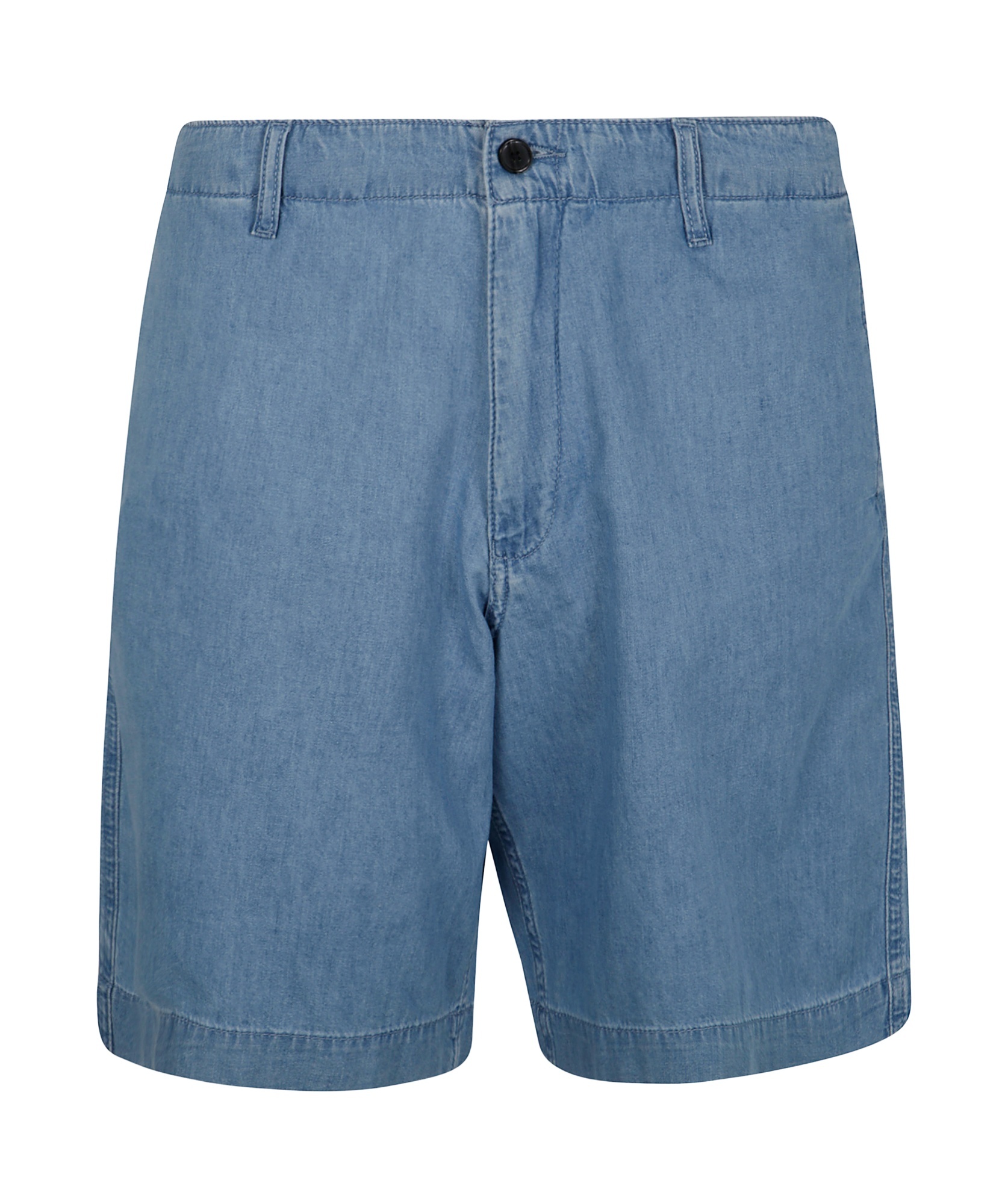 Emporio Armani Belt Loop Shorts In Blue
