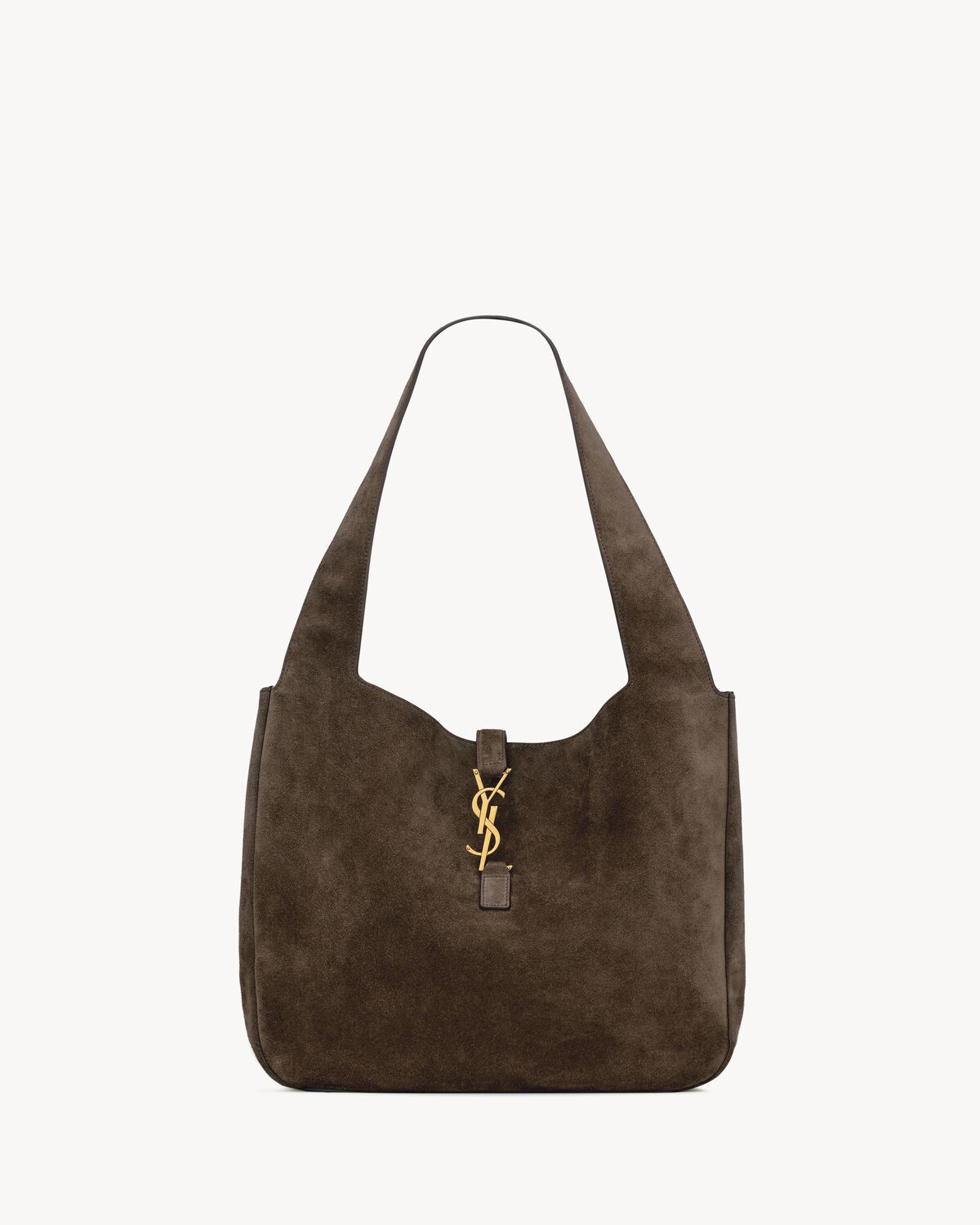 Saint Laurent Le 5 À 7 Bea In Suede In Brown