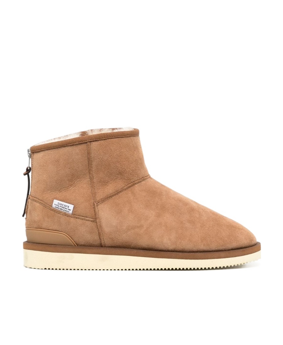 Suicoke Back Zip Boots In Nude