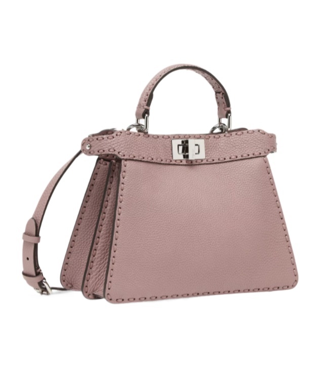Fendi Peekaboo Iseeu Small Shoulder Bag In Nude