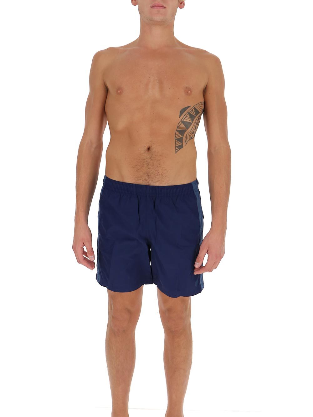 Alexander Mcqueen Side-stripe Swim Shorts In Pink