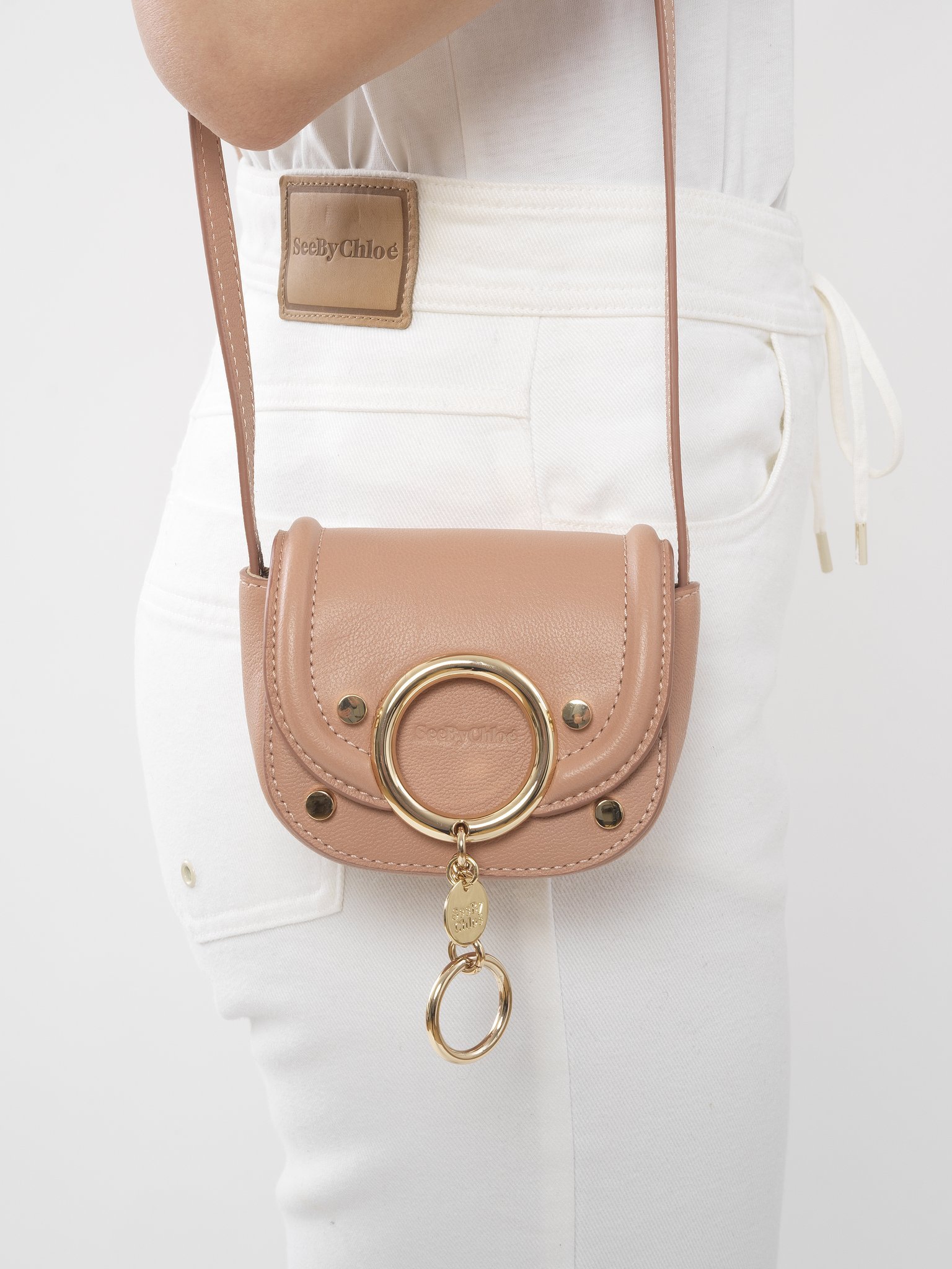 SEE BY CHLOÉ MINI MARA LEATHER SHOULDER BAG 