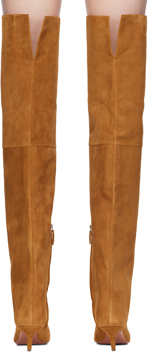 AMINA MUADDI POINTED BOOTS