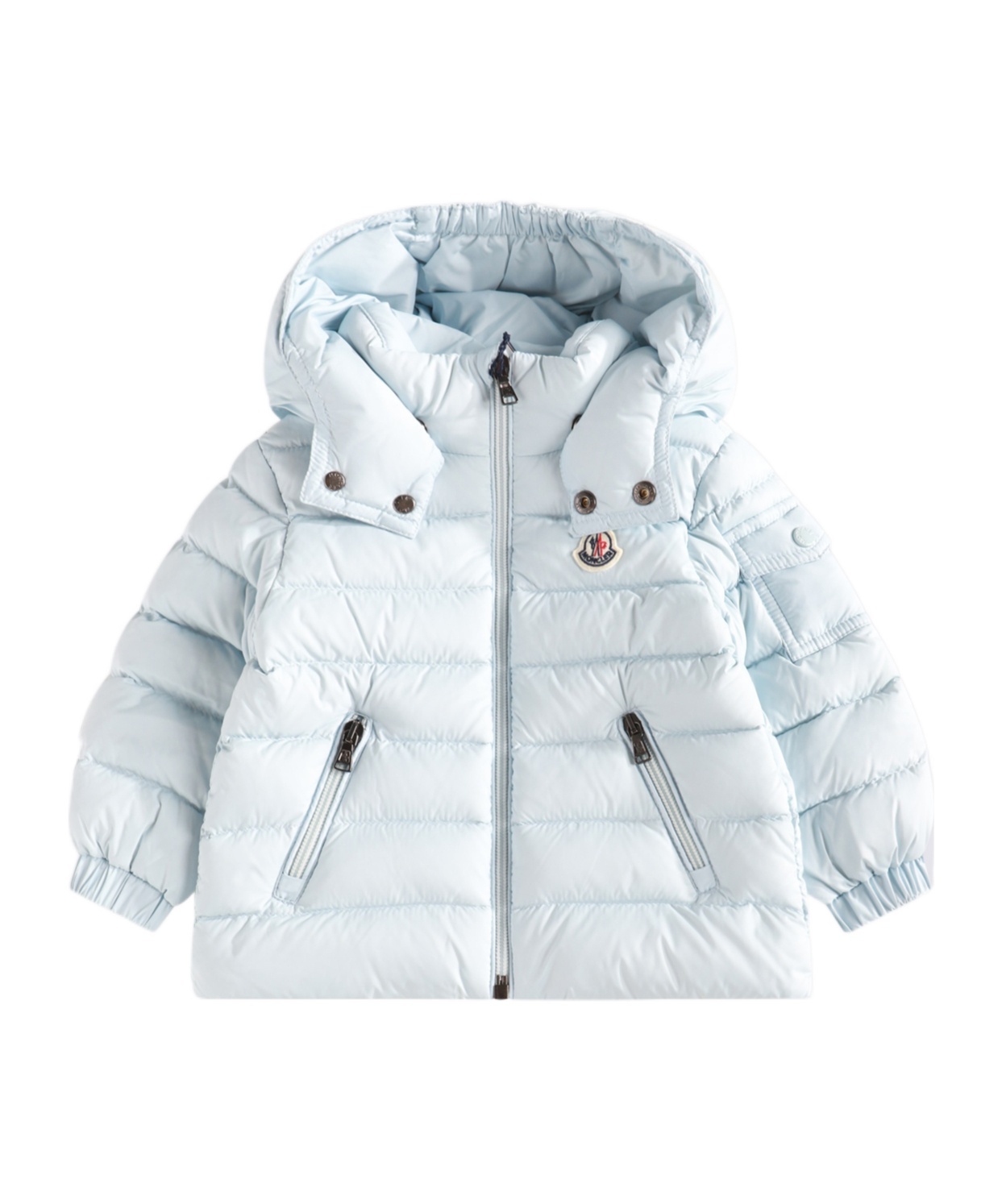 Moncler Jacket Kids Color Blue In White