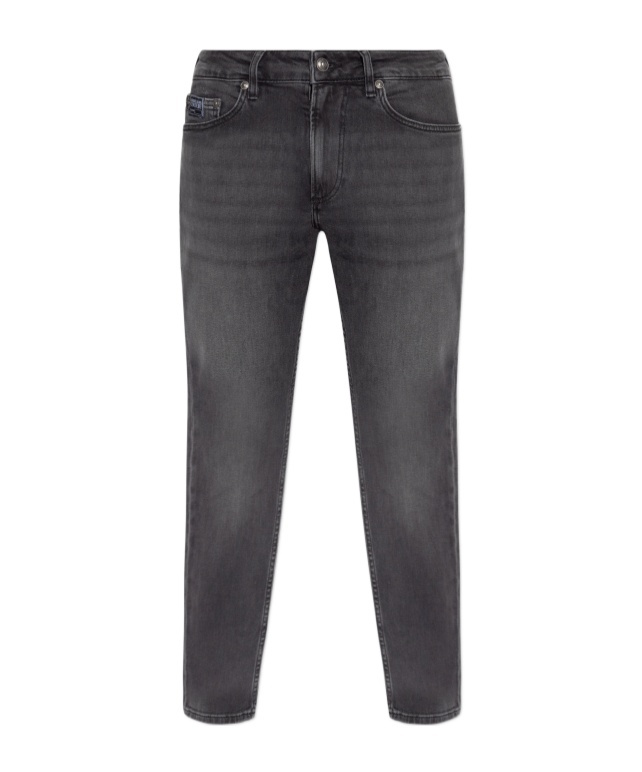 Versace Jeans Belt Loop Jeans In Gray
