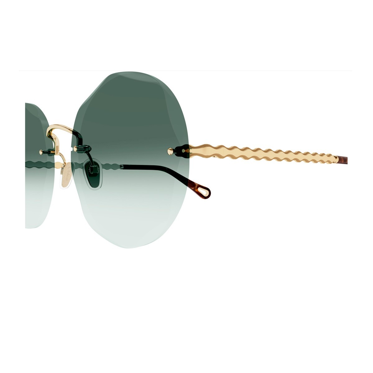 Chloé Round-frame Sunglasses In Green