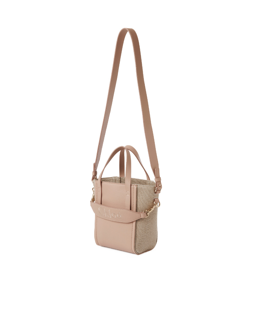 Chloé Small Sense Tote Bag In Nude