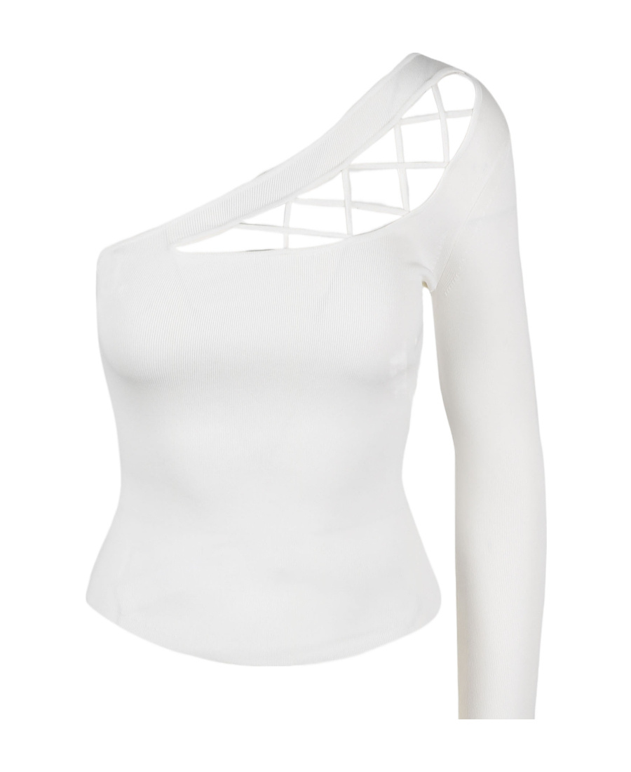 ELISABETTA FRANCHI ONE-SHOULDER TOP
