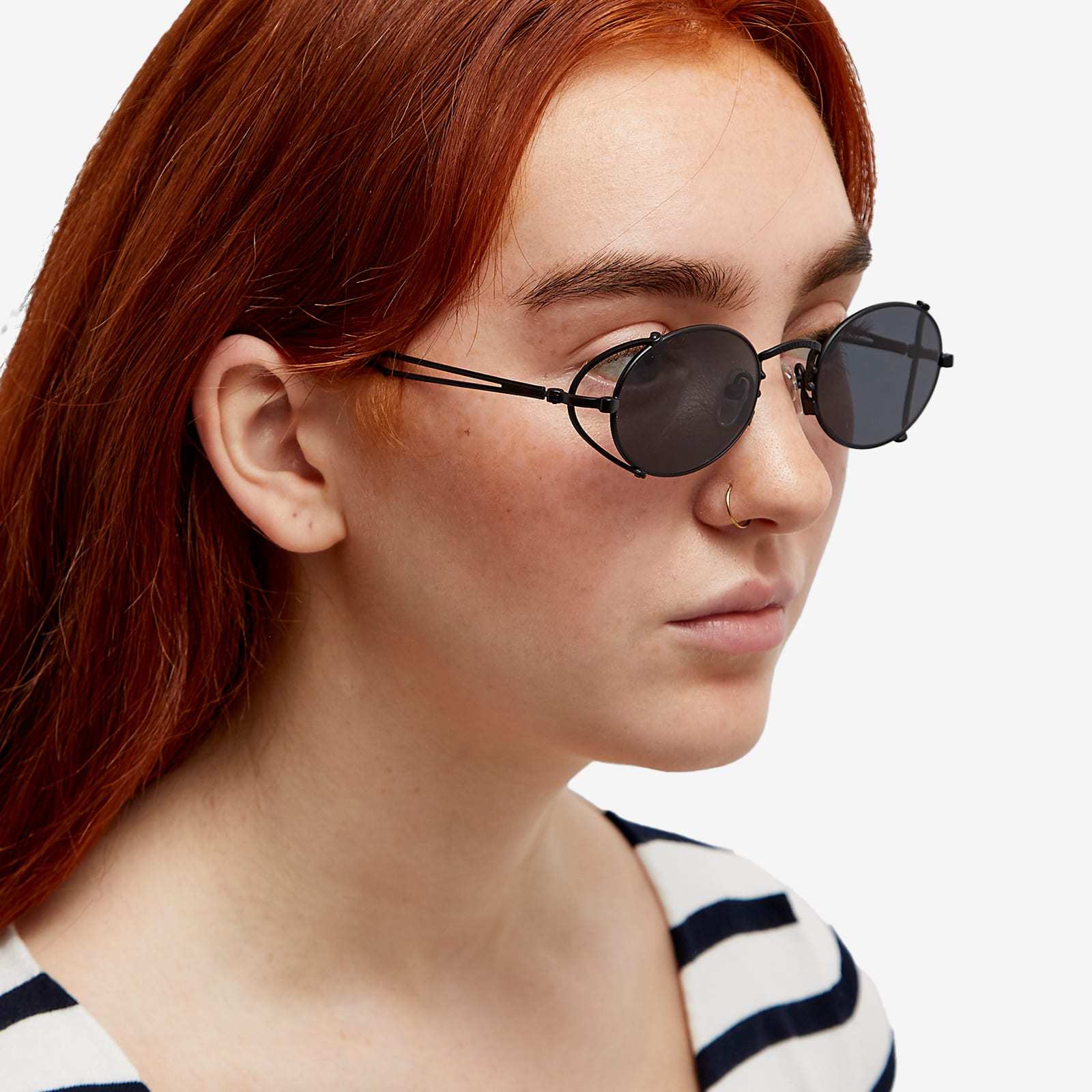 Jean Paul Gaultier The Black 55-3175 Round-frame Sunglasses In Gray