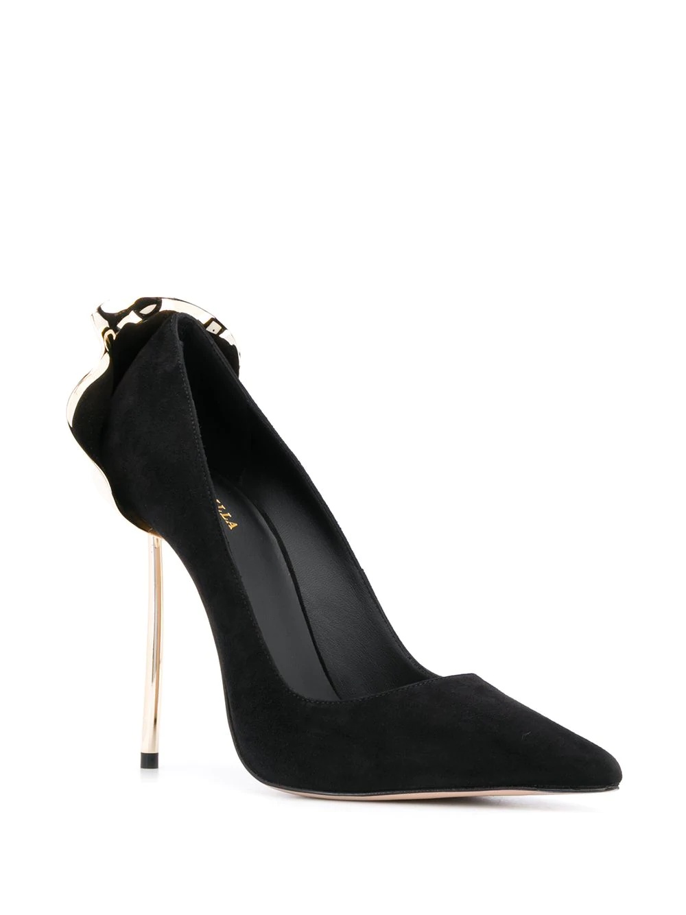 Le Silla Pointed Toe Stiletto Heels In Black