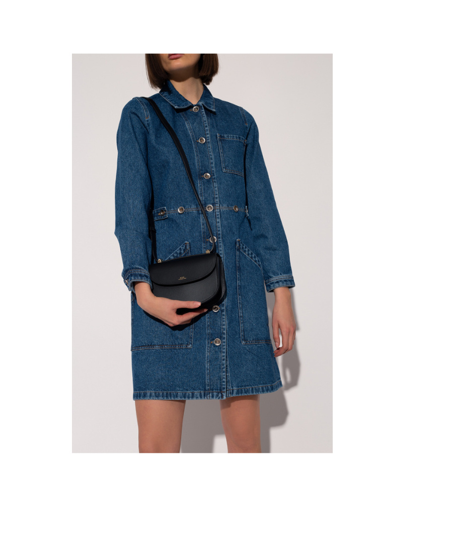 Apc Sac Geneve Mini Cuir Smooth Leather In Black
