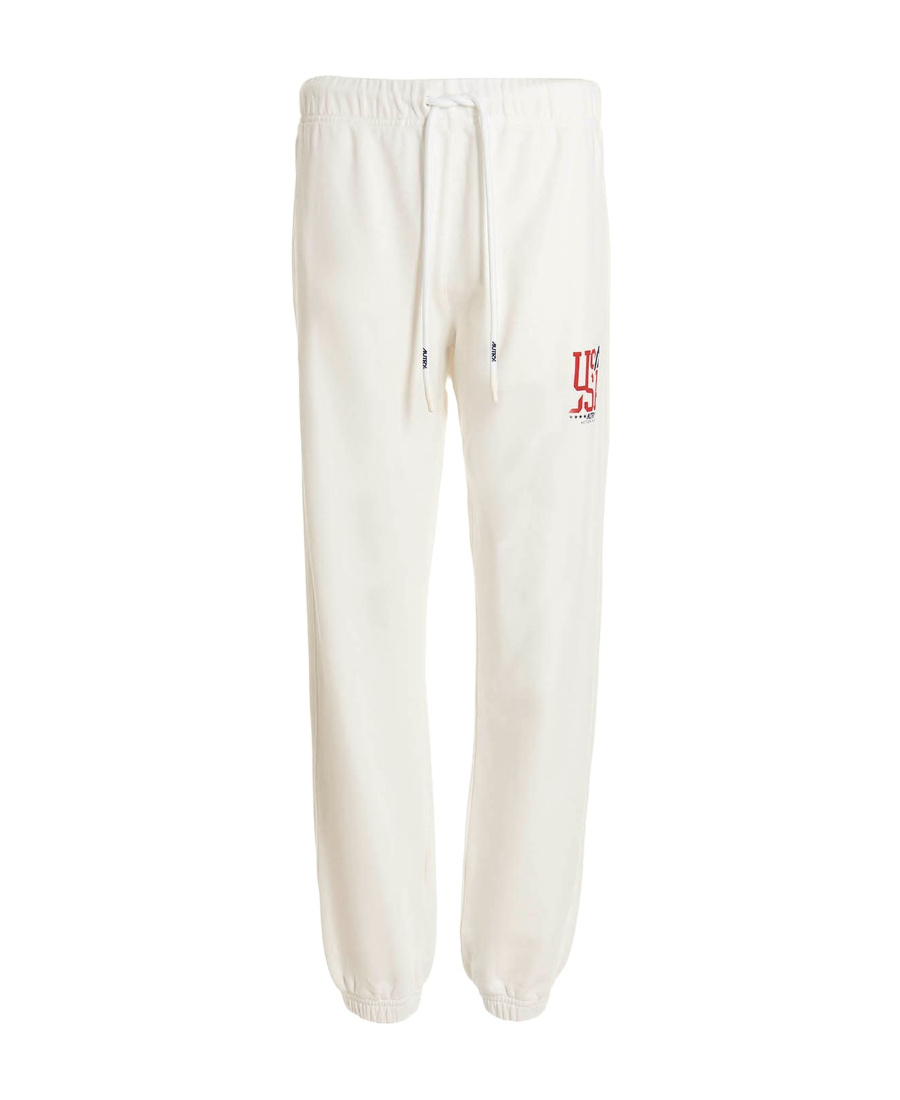 Shop Autry Logo-print Cotton Jogging In White