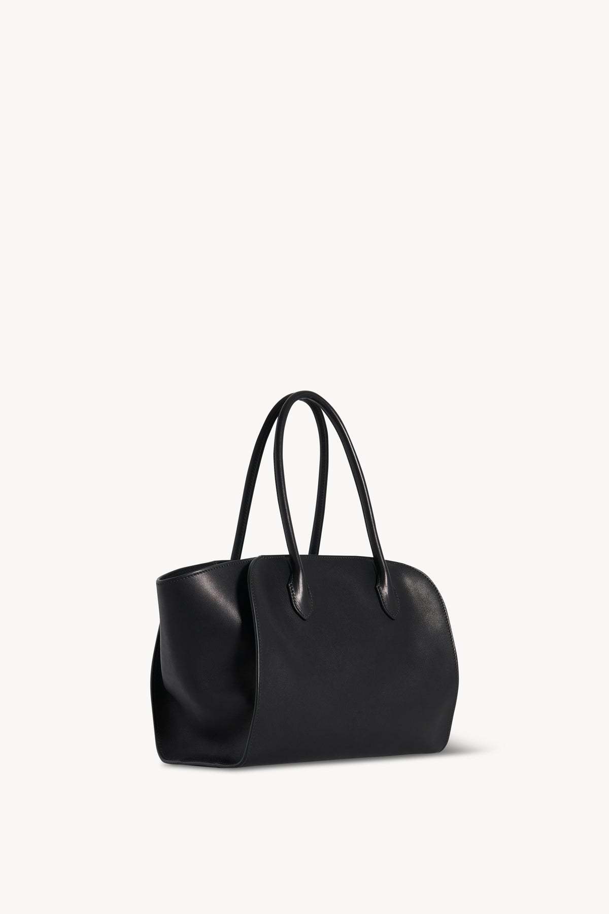 The Row Marlo 12 Leather Bag In Black