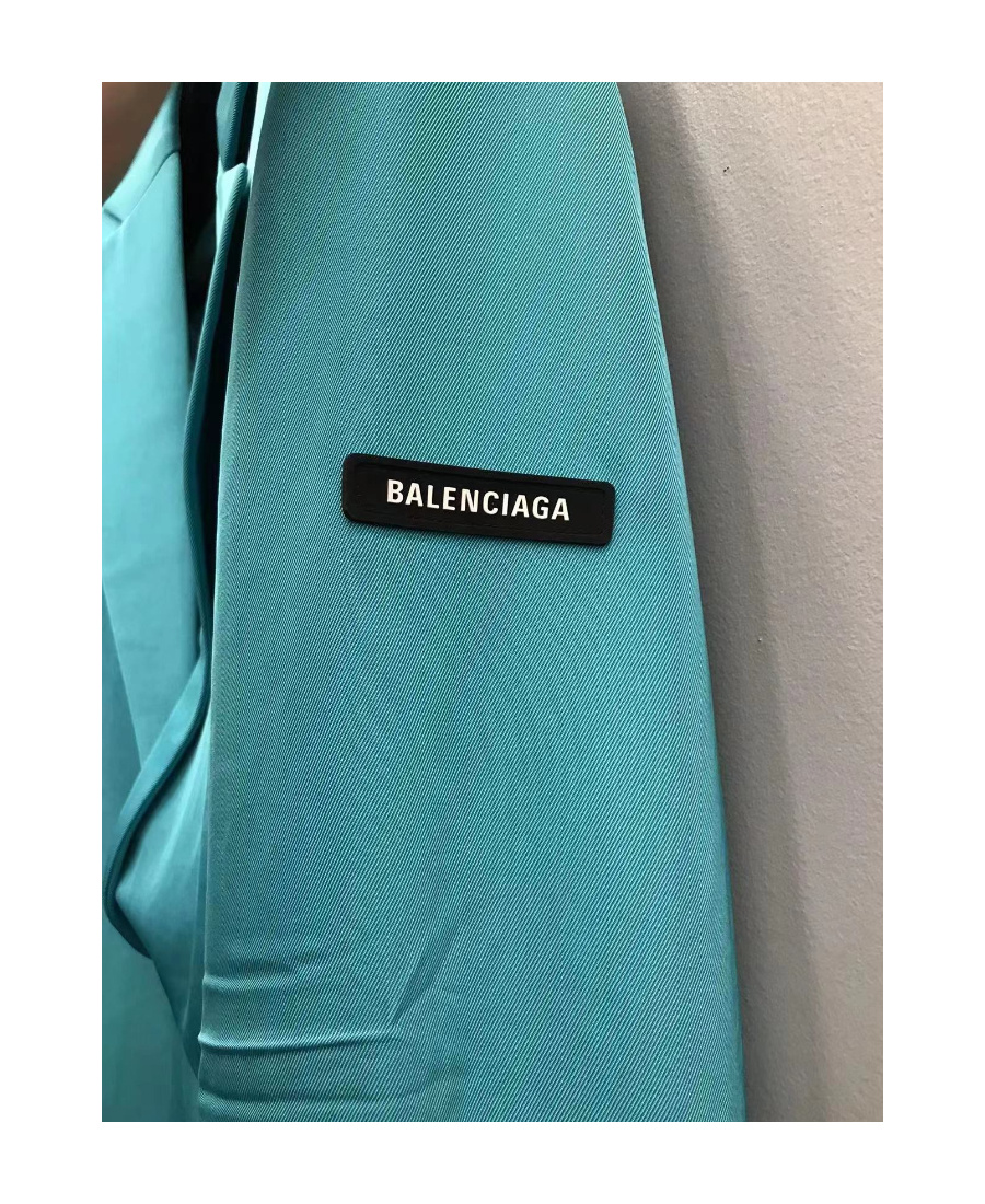 Balenciaga Single-breasted Blazer In Blue
