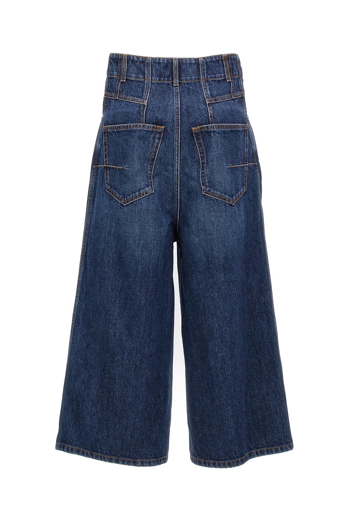 Dior Logo Wide-leg Jeans In Blue