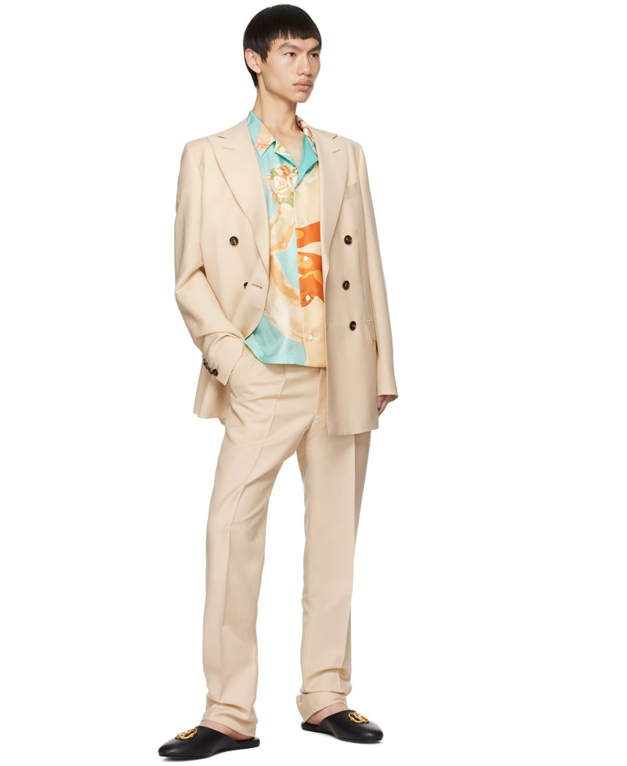 Bally Straigh Buckle Casual Pants In Nude