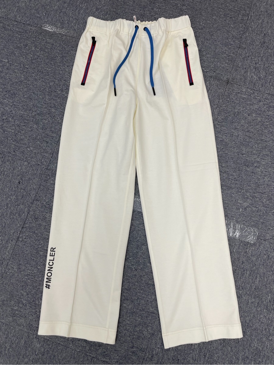 Moncler Logo-patch Cotton Track Pants In White