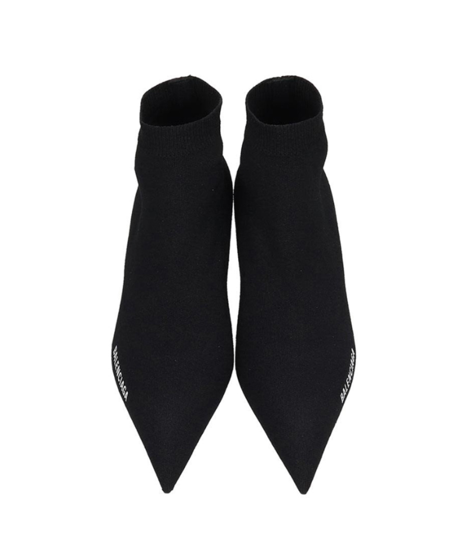 BALENCIAGA LOGO POINTY BOOTS