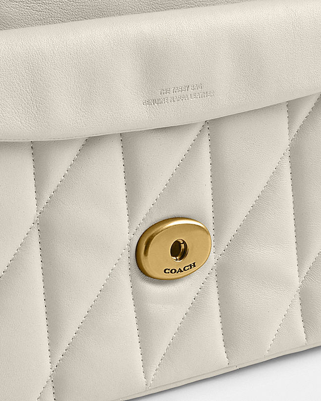 Coach Tabby 20 Leather Crossbody Bag In Nude