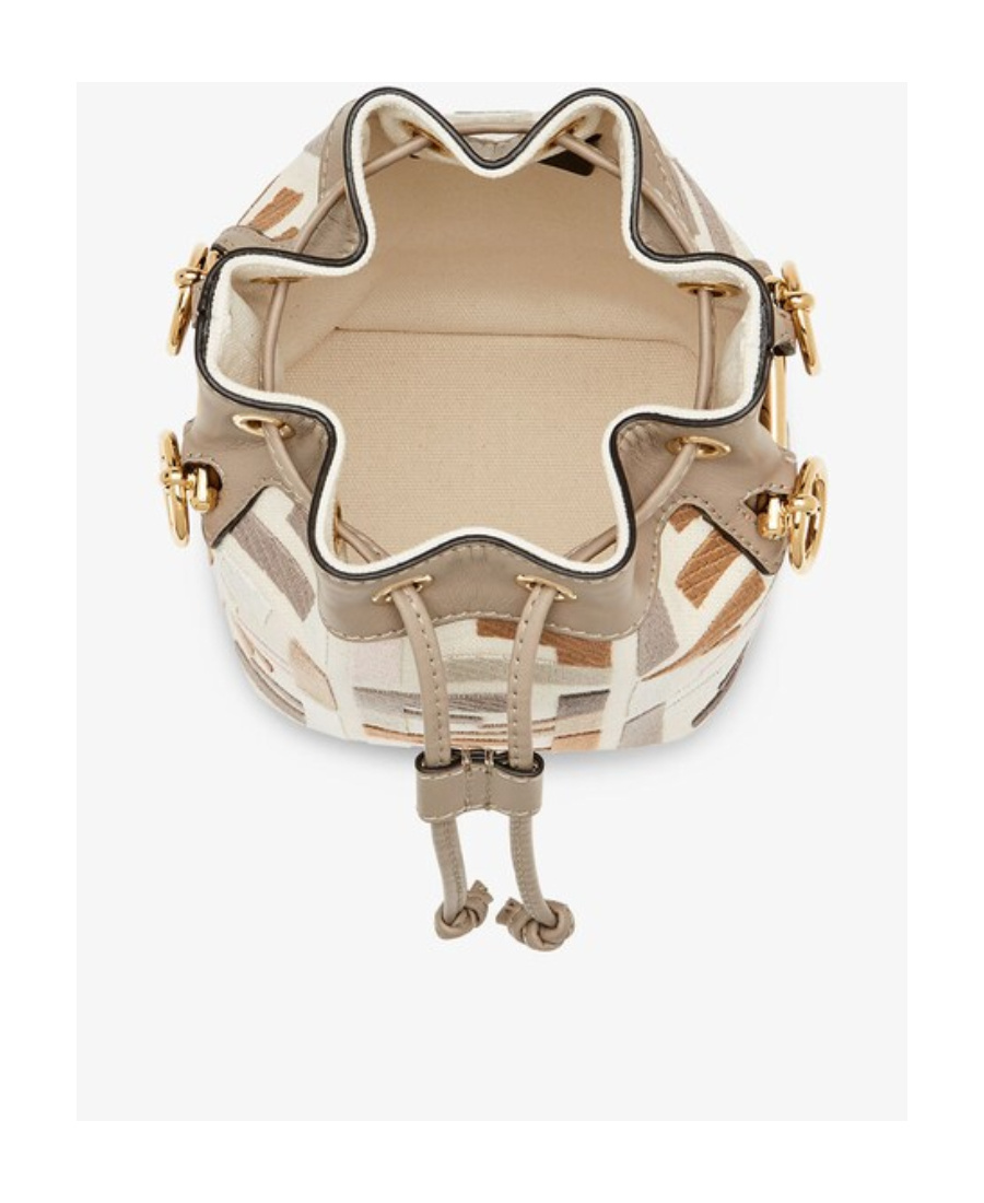 Fendi Mon Tresor Bucket Bag In Nude