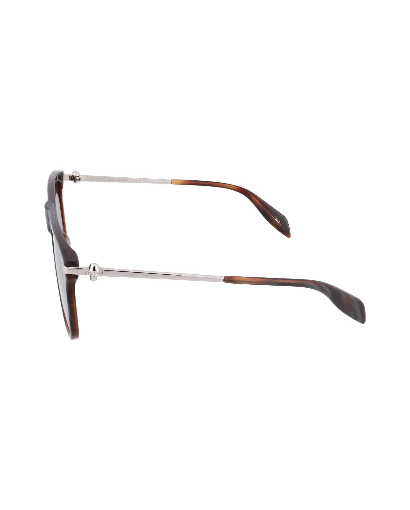 Alexander Mcqueen Oval Sunglasses In Gray