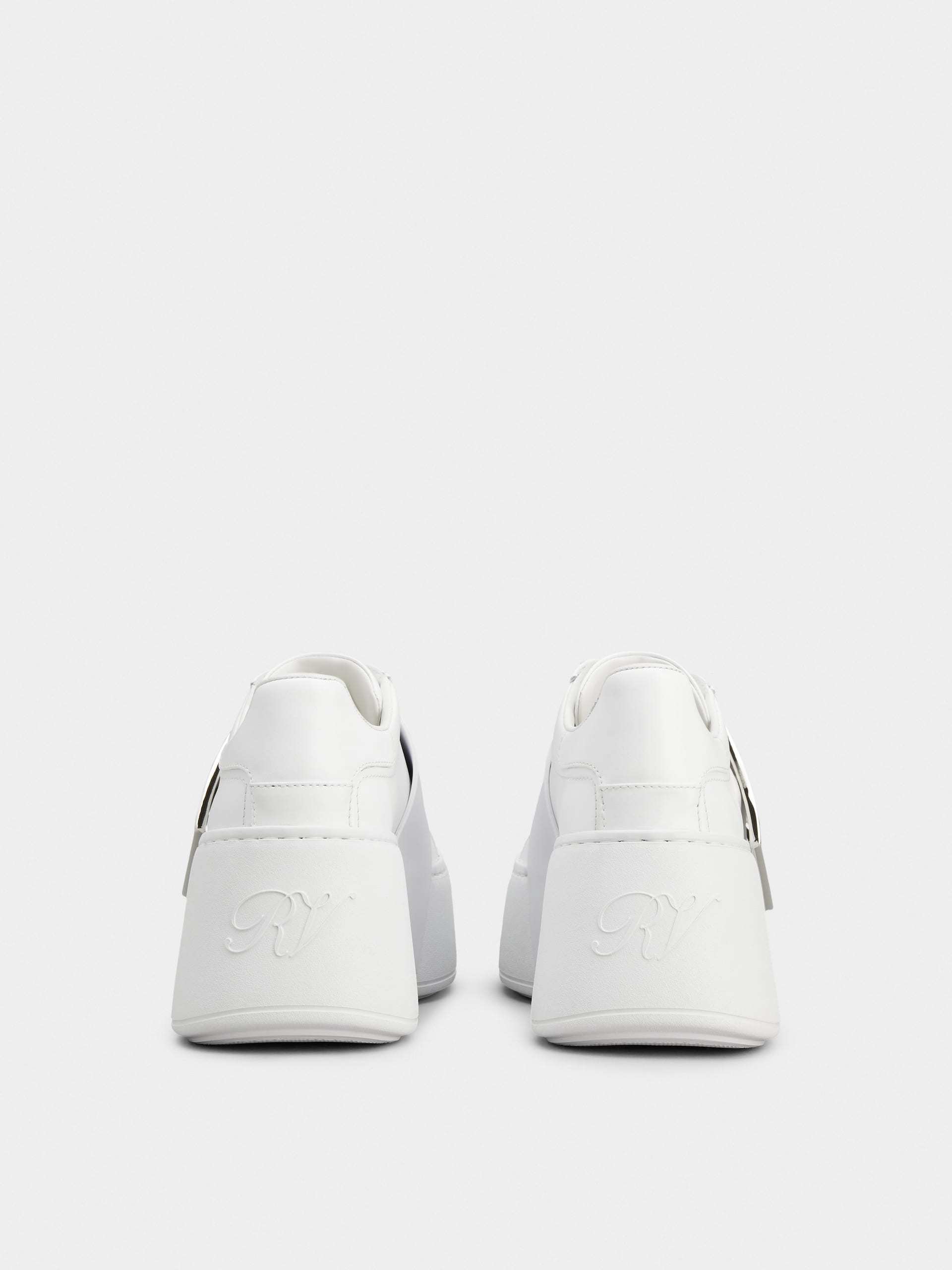 Roger Vivier High-top Sneakers With Extra Laces In White