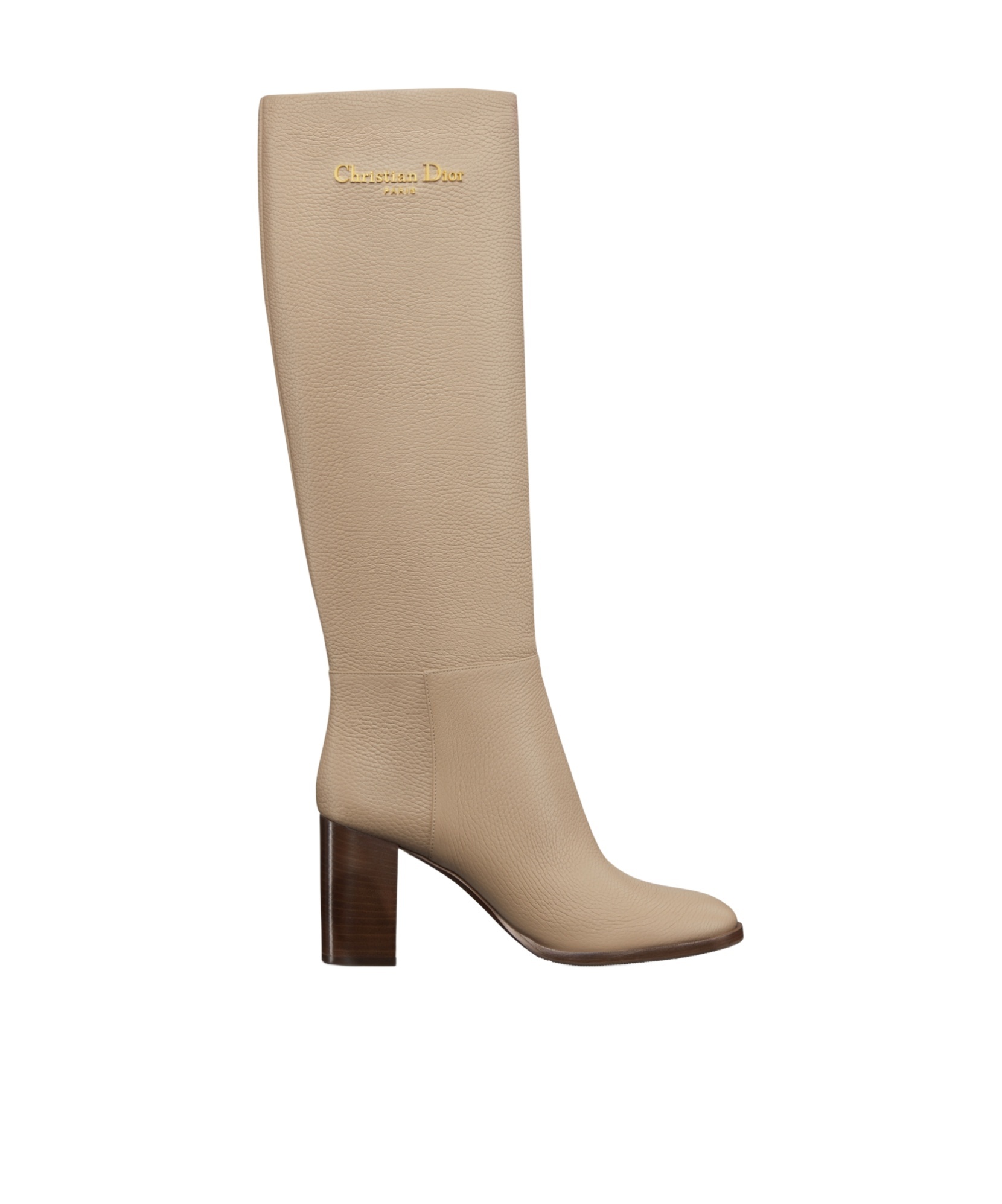 Dior D-town Heeled Boot In Nude