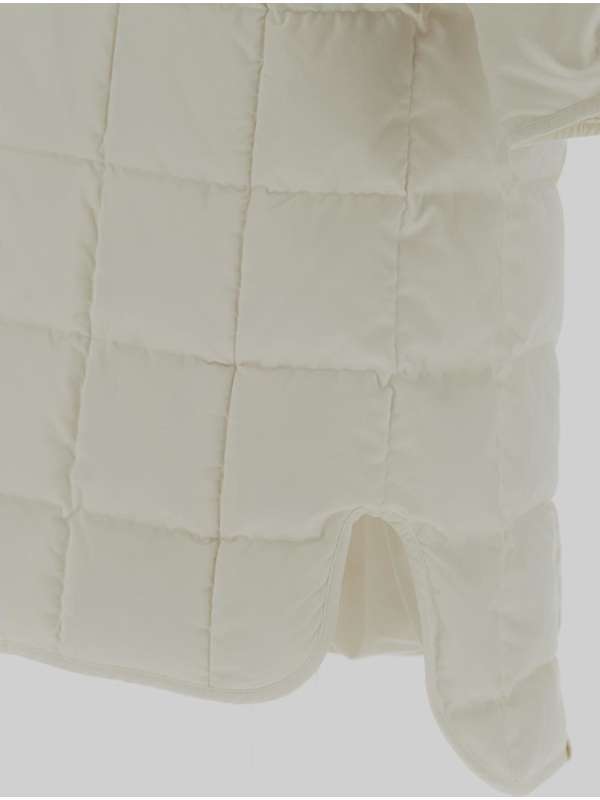 Jil Sander Button-fastening Padded Coat In White
