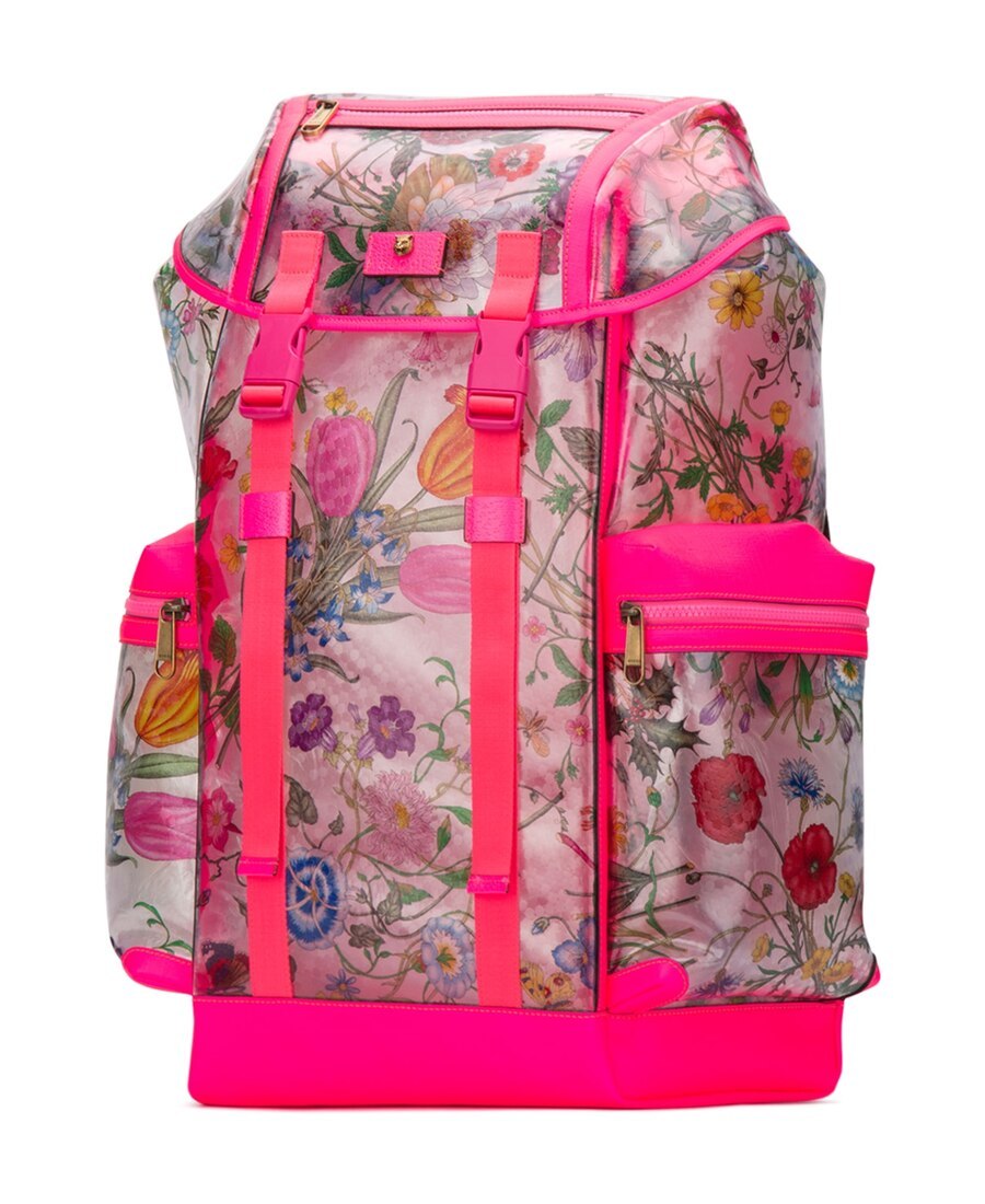 Gucci Printed Casual Backpack In Pink