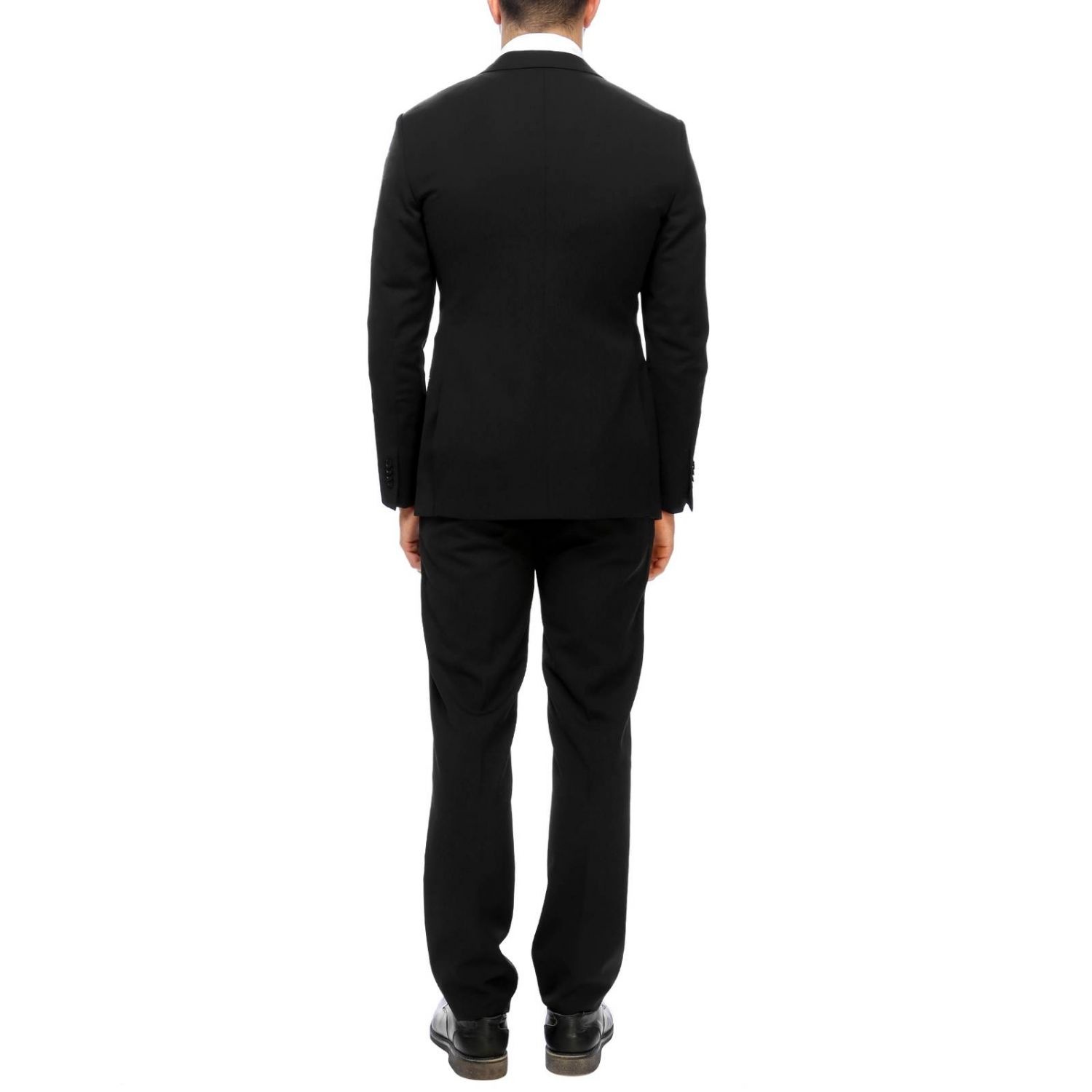 Giorgio Armani Black Two-piece Suit In Green