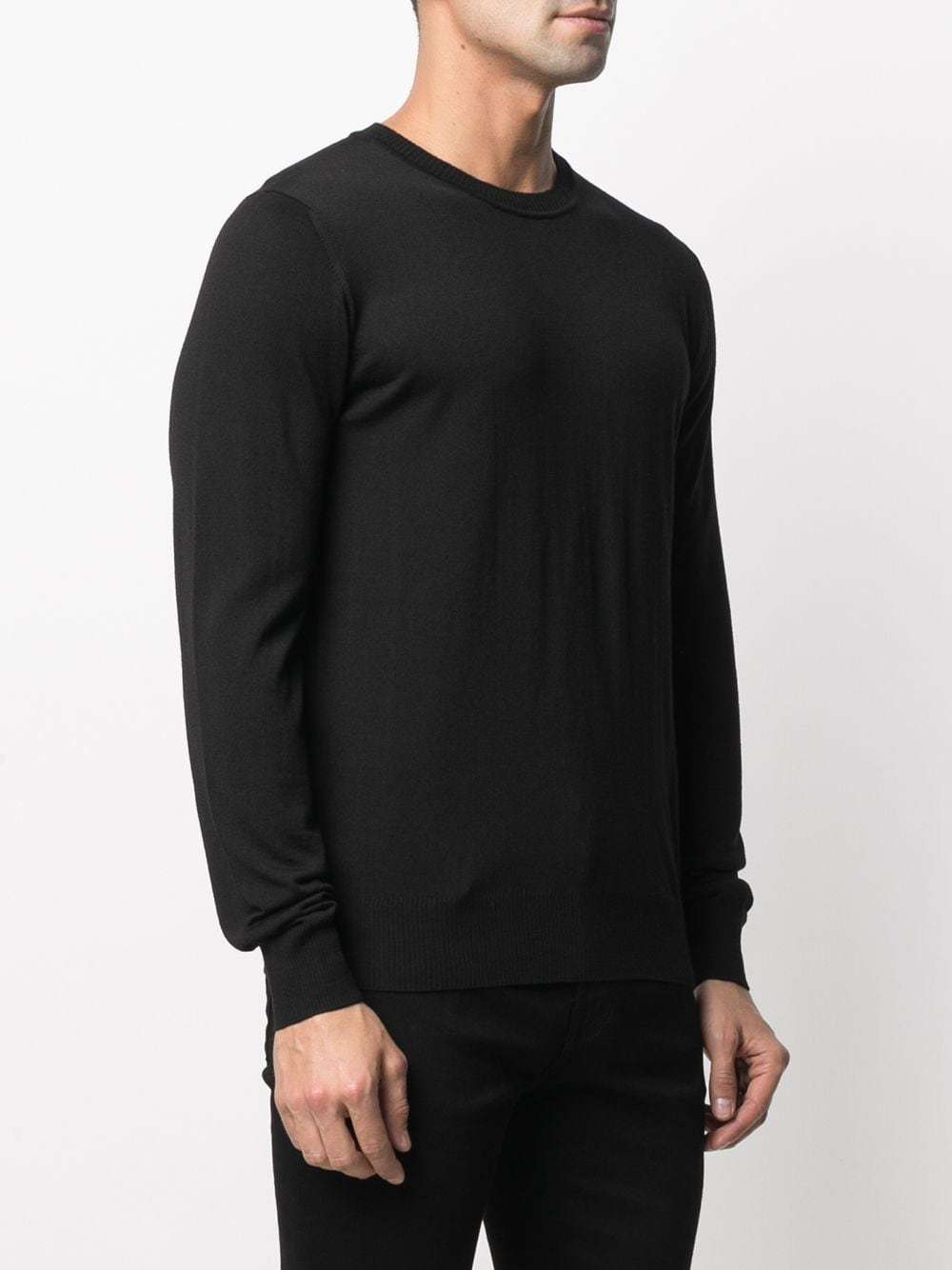 Emporio Armani Tight Sweater In Black