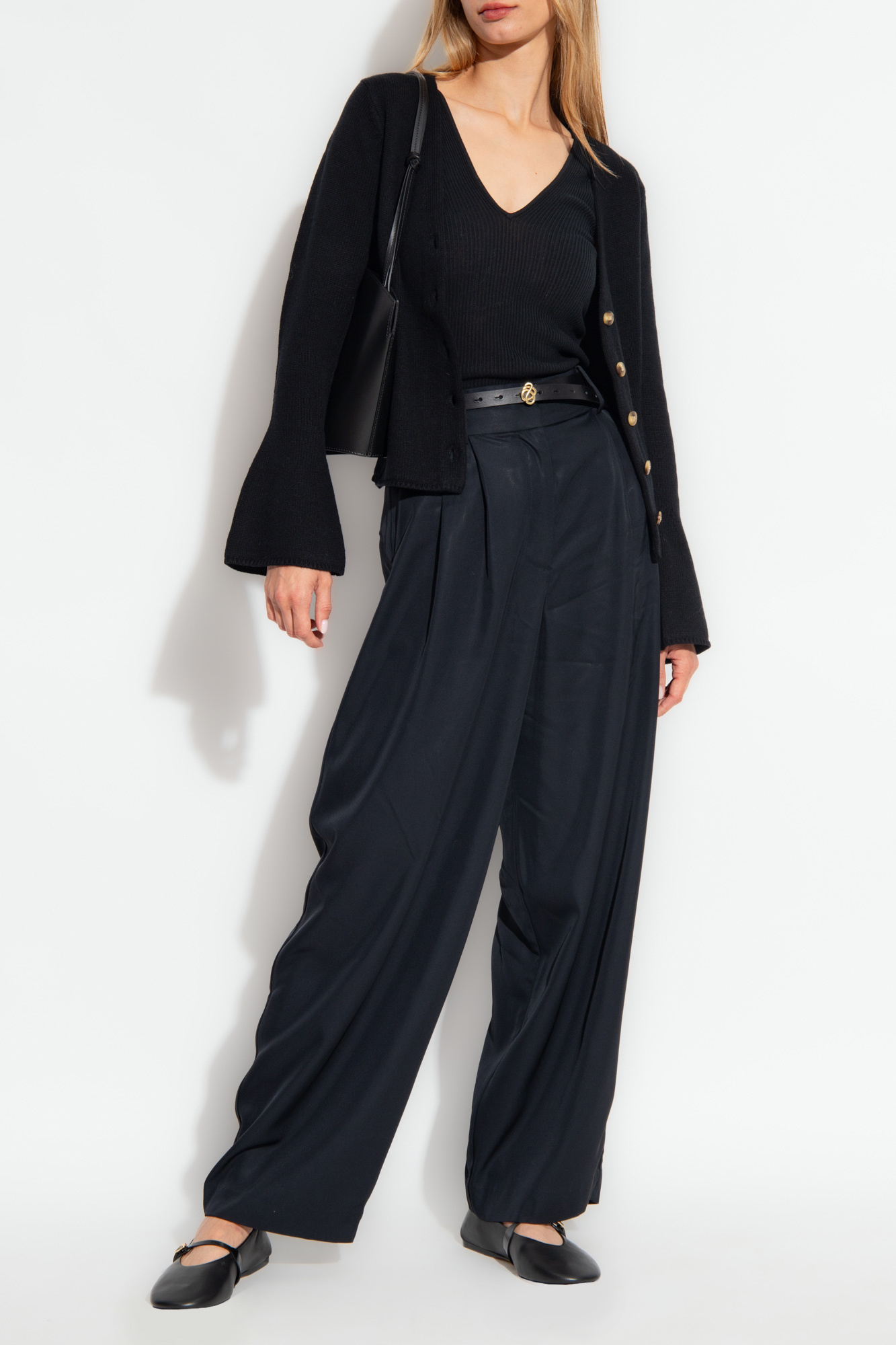 Shop By Malene Birger Rory Ribbed-knit Tank Top In Black