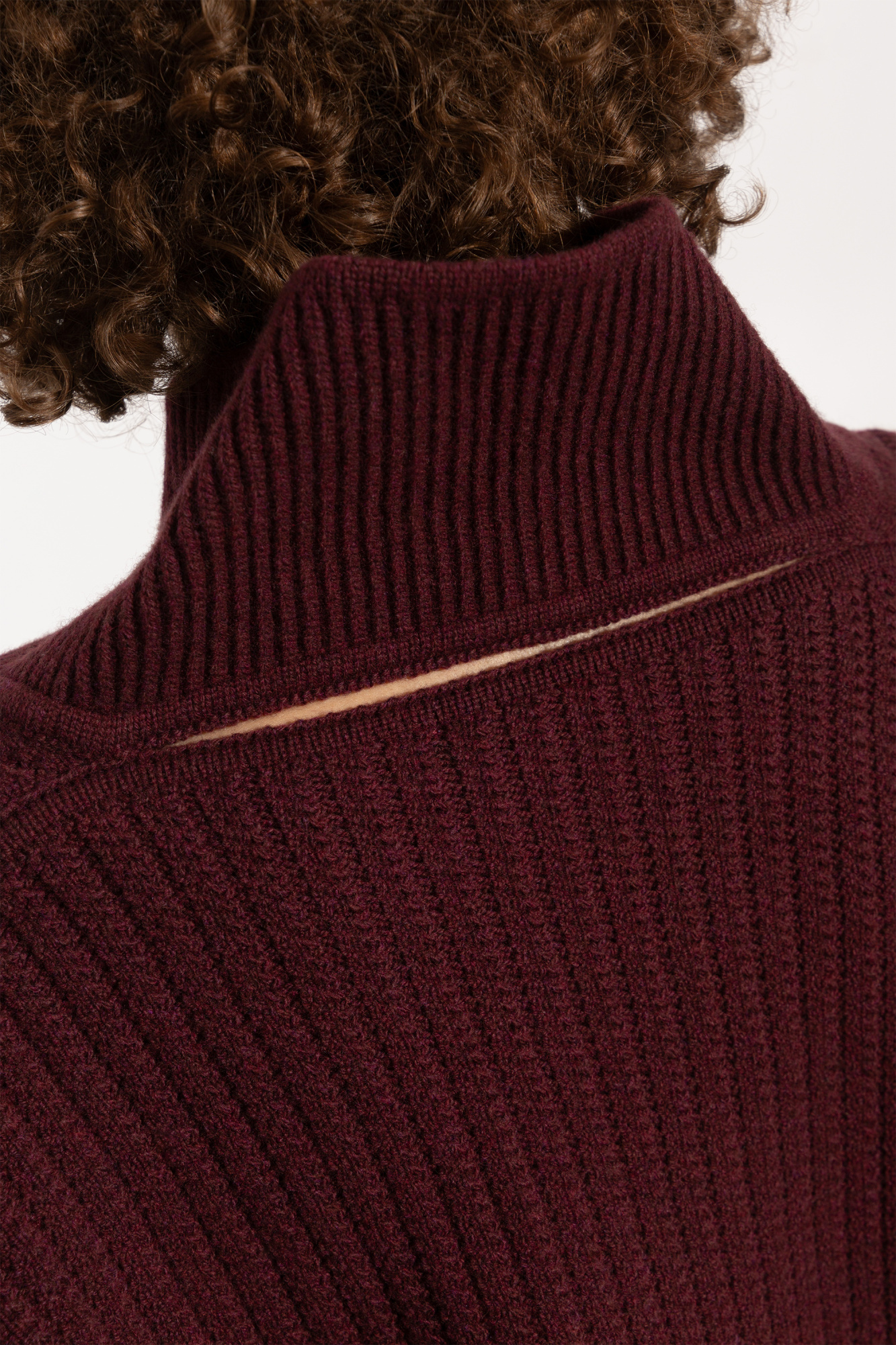 Victoria Beckham Shawl-collar Jumper In Brown