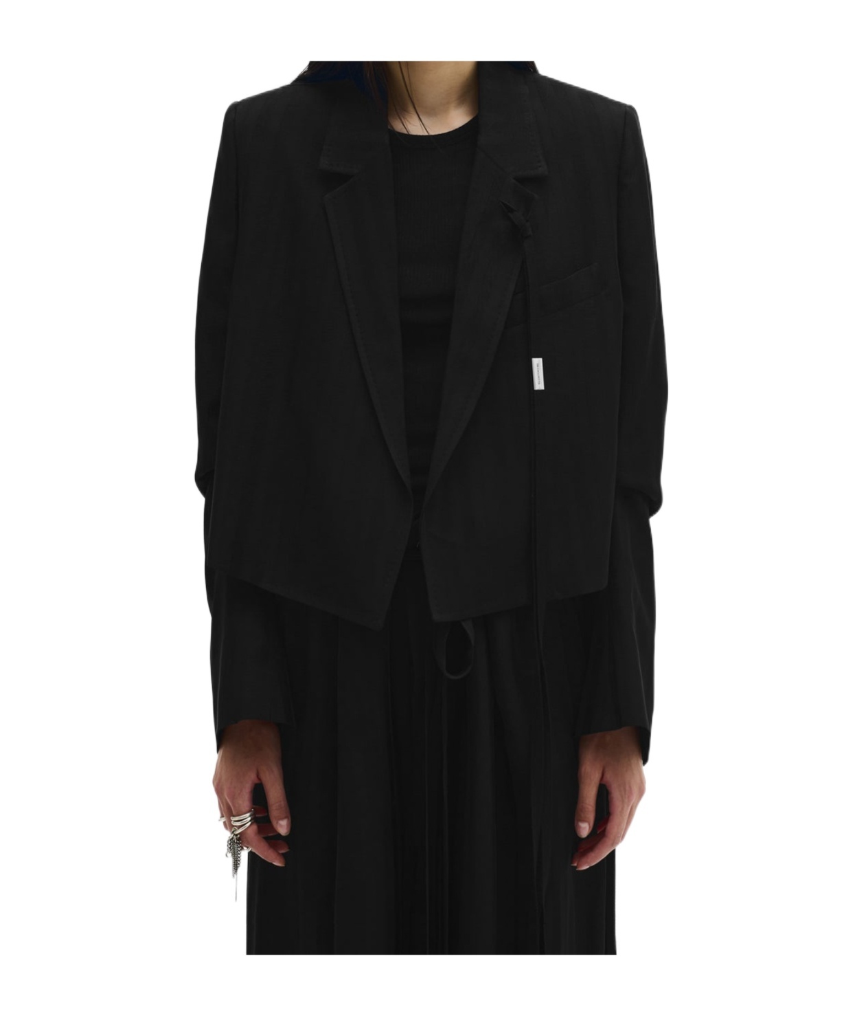 Ann Demeulemeester Short Jacket In Black