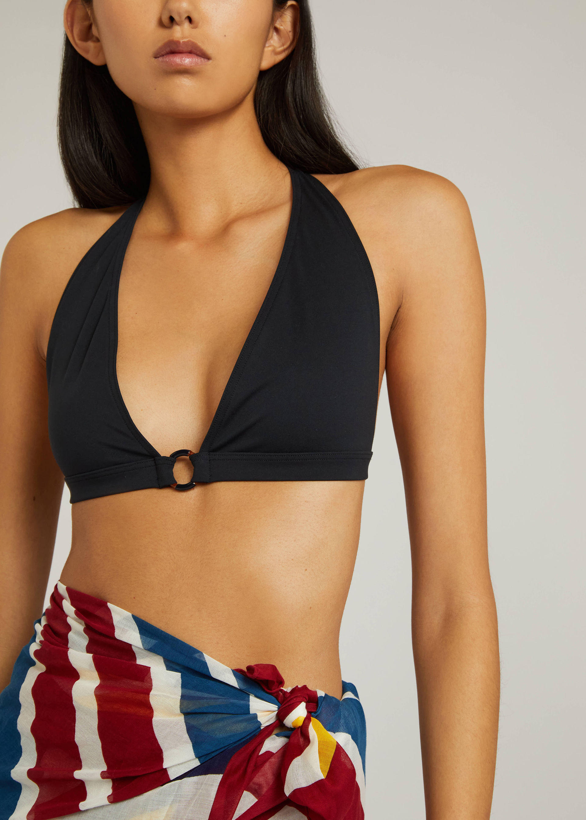 Loro Piana Triangle Bikini In Black