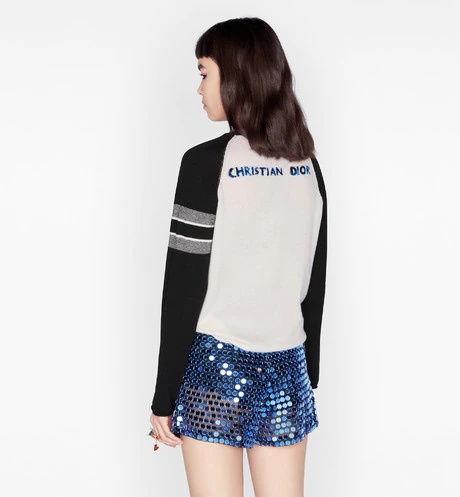 Dior Sequins Decorated Shorts In Blue