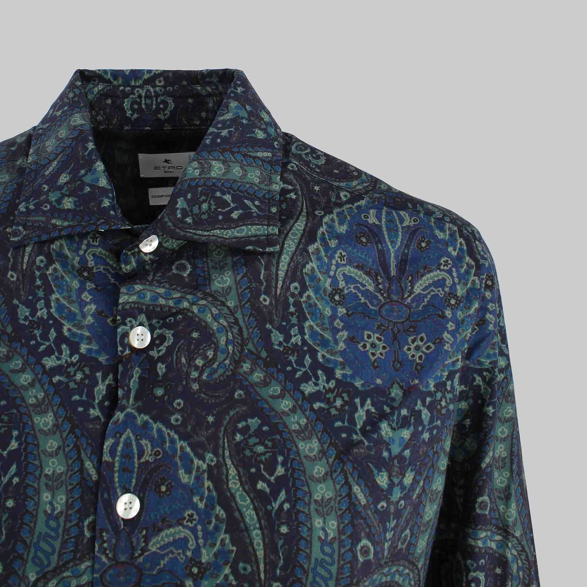 Etro Printed Shirt In Black
