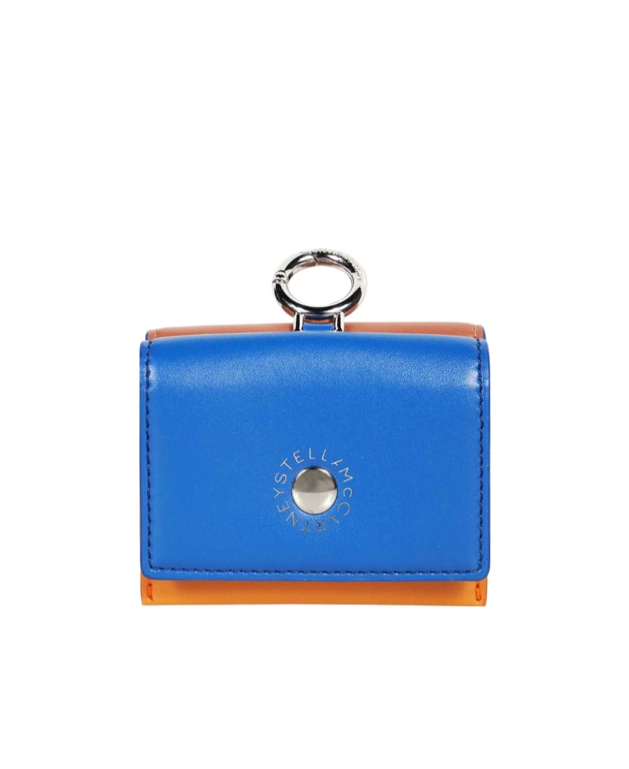 Stella Mccartney Logo Wallet In Blue