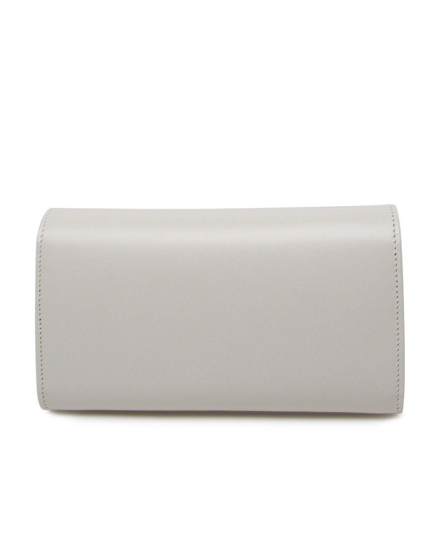 Jil Sander Logo-stamp Leather Shoulder Bag In Gray