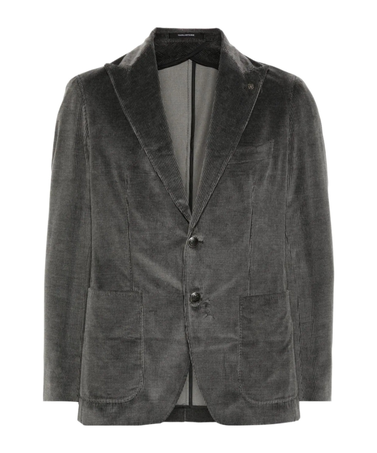 Shop Tagliatore Single-breasted Corduroy Blazer In Black